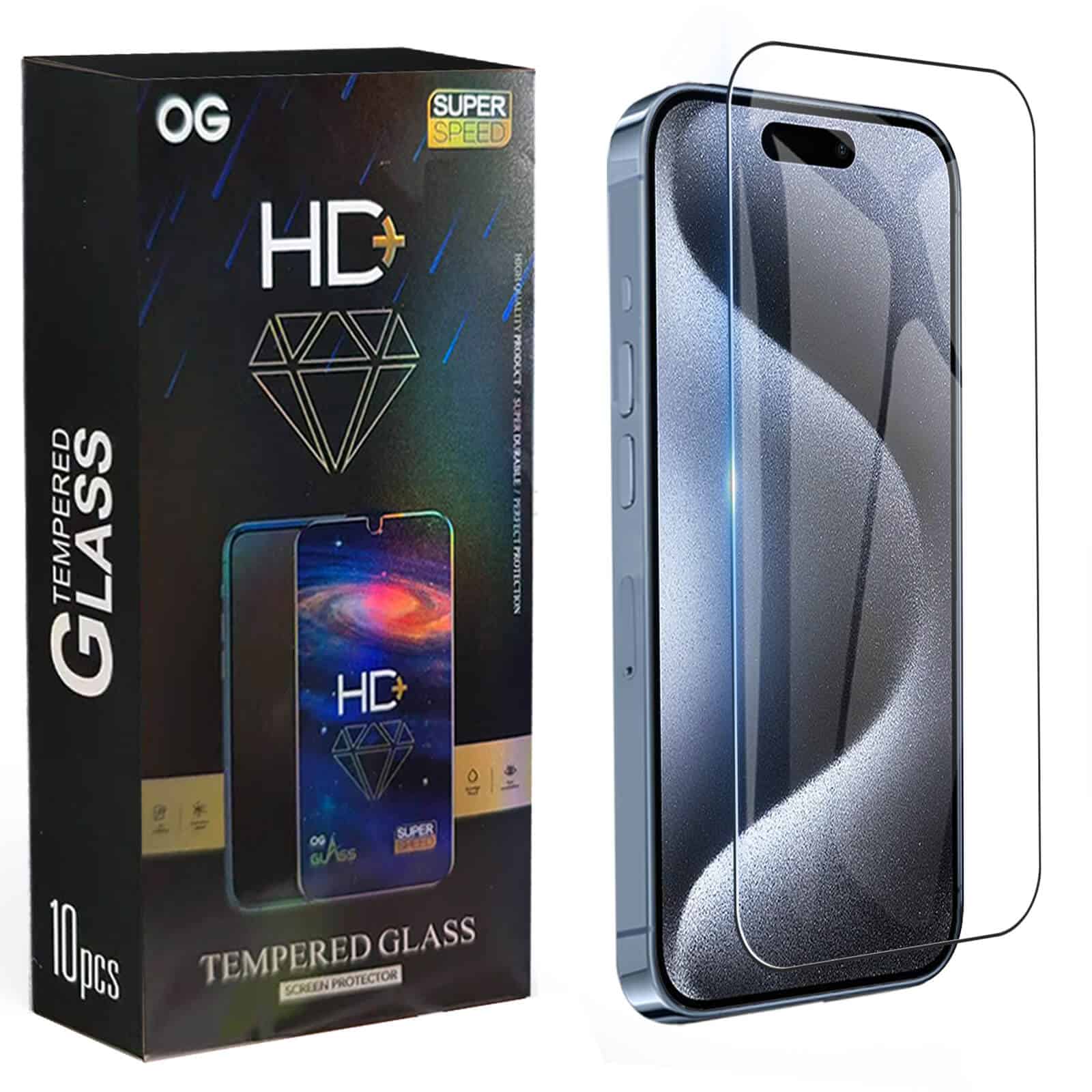 [ 1-10 ] OG CLEAR Samsung Galaxy Screen Protector Tempered Glass Film Guard ( Clear )