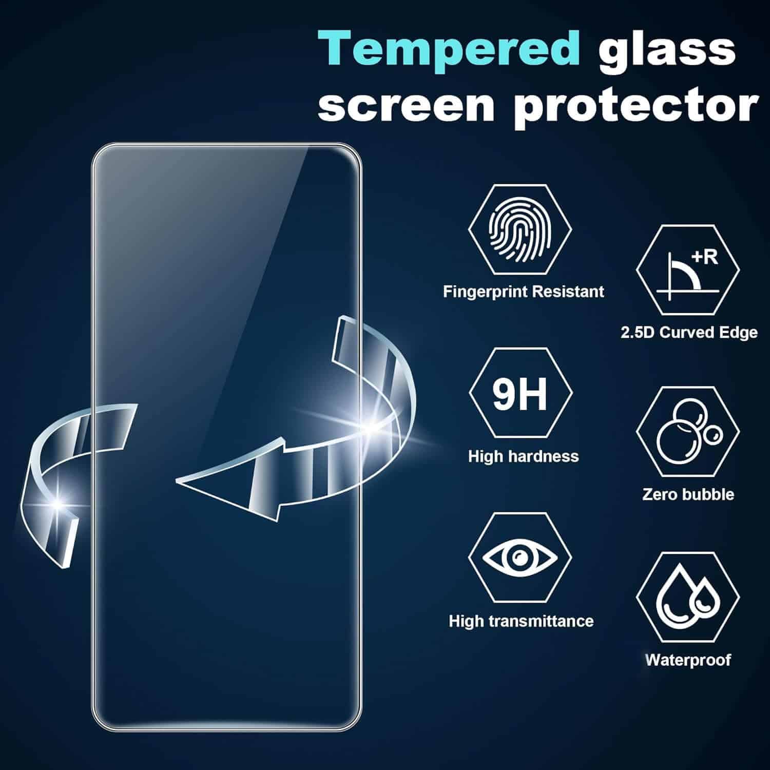 [ 1-10 ] OG CLEAR Apple iPhone Screen Protector Tempered Glass Film Guard ( Clear )