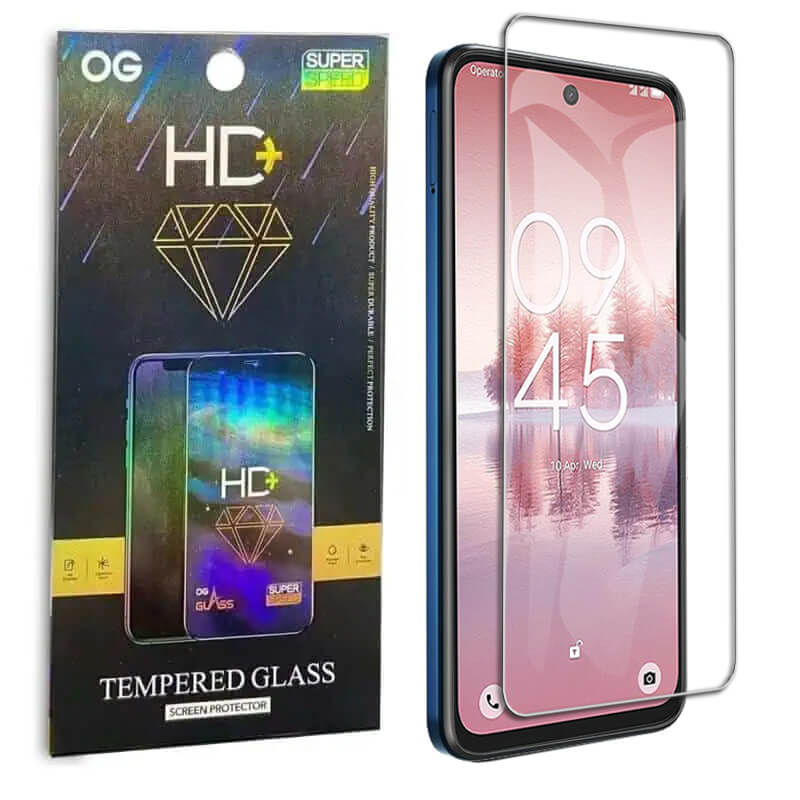 [ 1-10 ] OG CLEAR TCL Screen Protector Tempered Glass Film Guard (Clear)