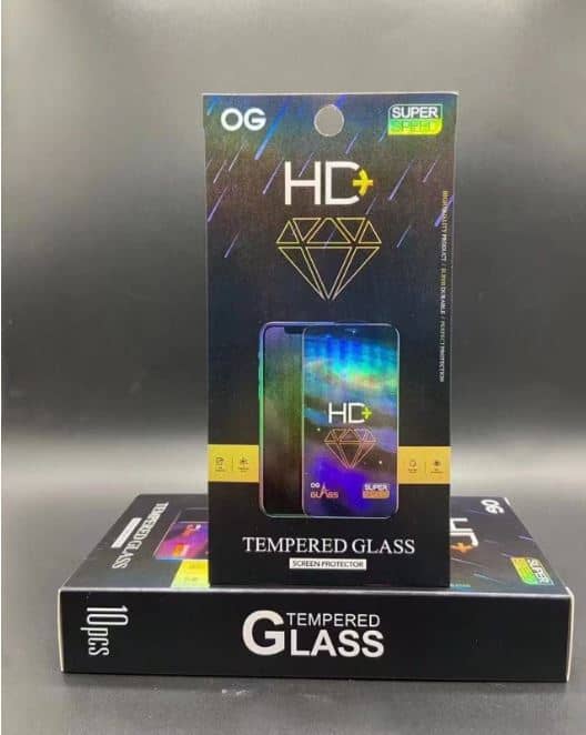 [ 1-10 ] OG CLEAR Apple iPhone Screen Protector Tempered Glass Film Guard ( Clear )