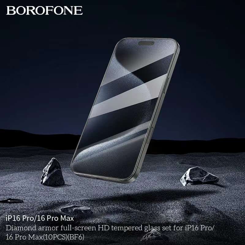 [1-10 Pack] Borofone Apple iPhone Screen Protector Tempered Glass Film Guard ( Privacy and Black Edge )