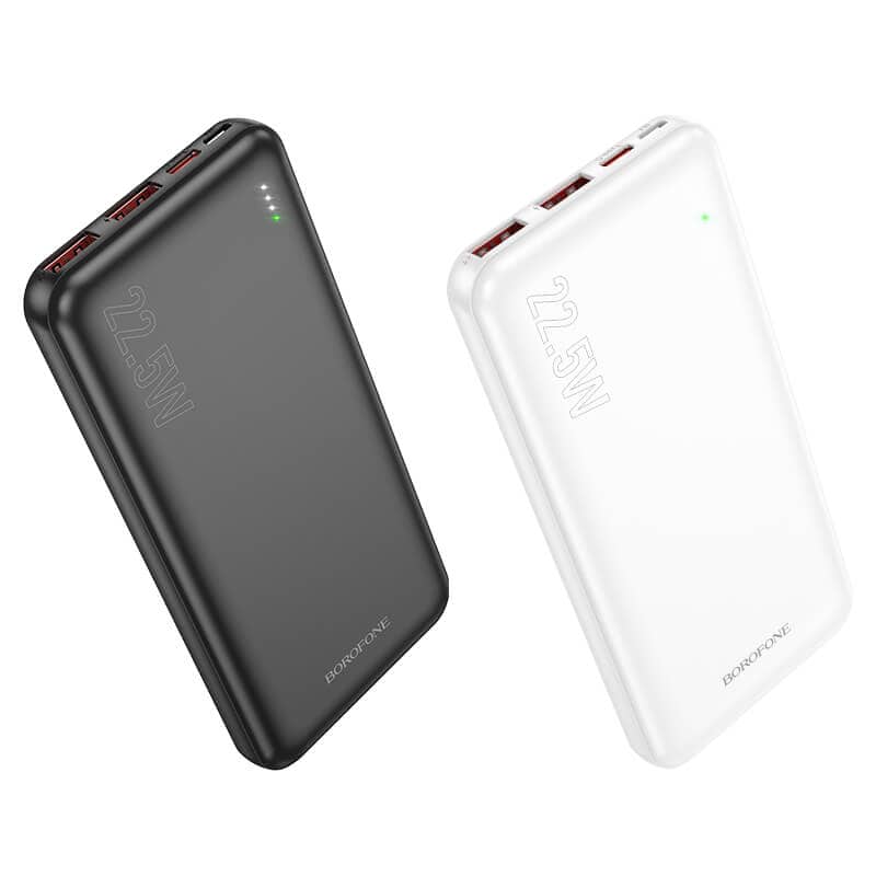 BOROFONE (BJ38) 10000mAh PD20W Fast Charging Charger 4 Ports (2 USB A + 1 USB Type C +1 Micro USB) Portable Power Bank