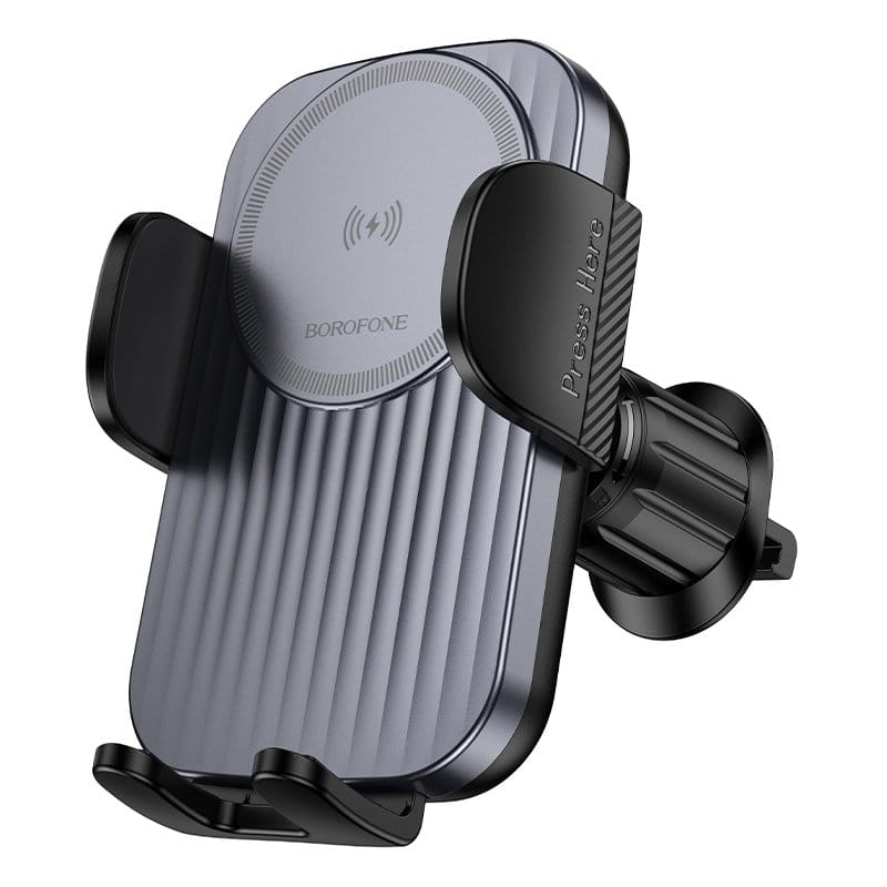 Borofone BH221 15W Fast Charging Charger Air Vent Wireless Car Mount Mobile Phone Holder