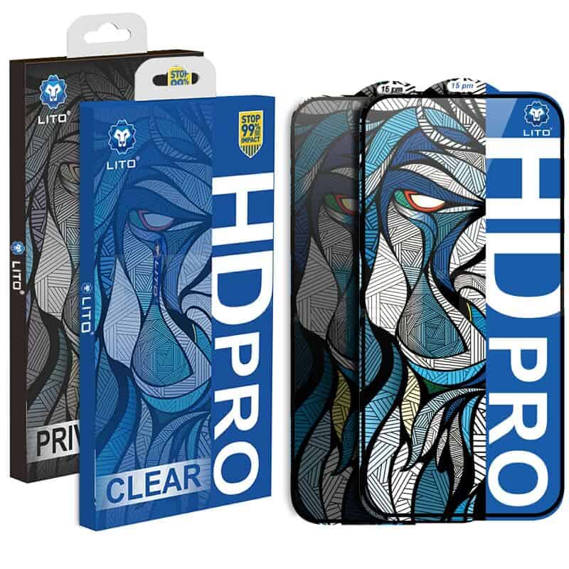 [ 1 PACK ] LITO HD PRO Apple iPhone Screen Protector Tempered Glass Film Guard ( Black Edge AND Privacy )