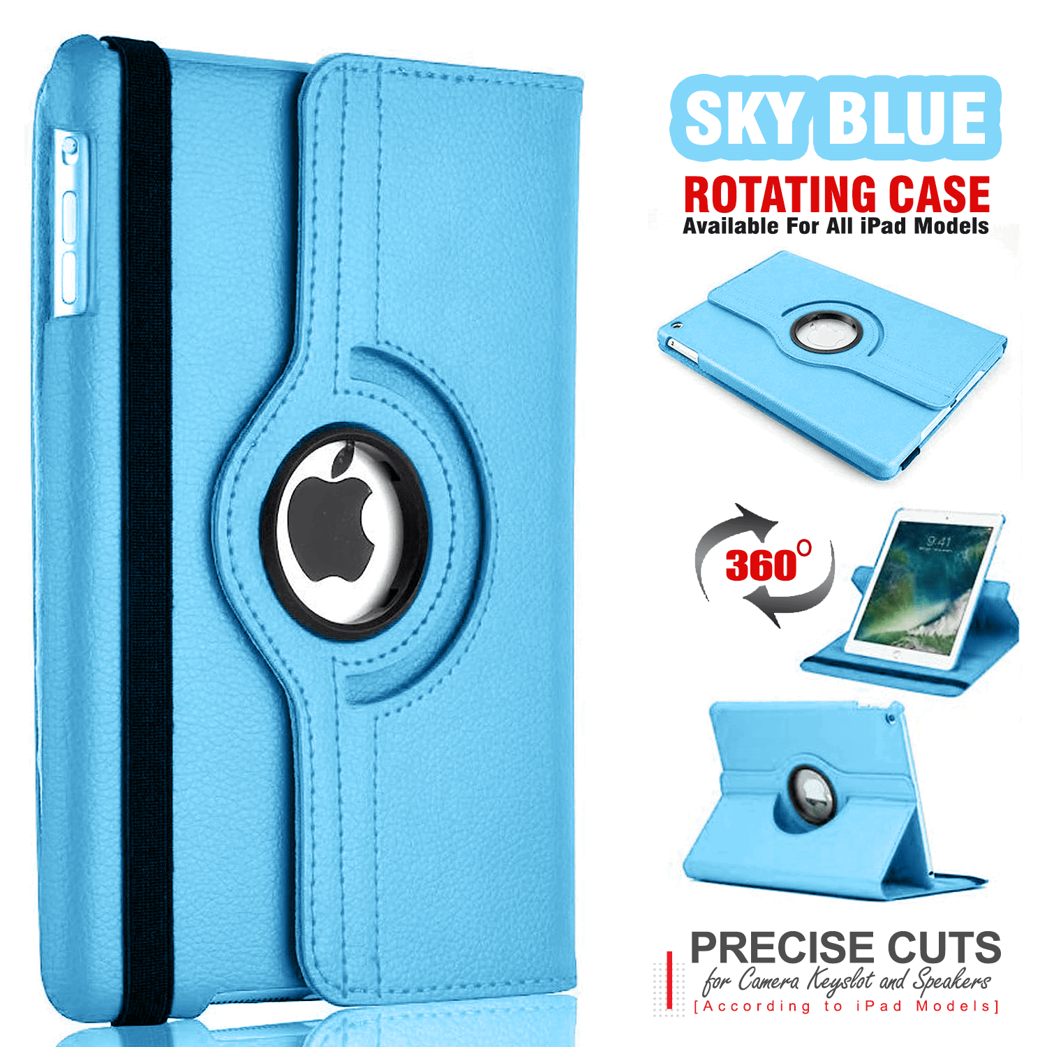 SkyBlue360 Degree CaseiPad