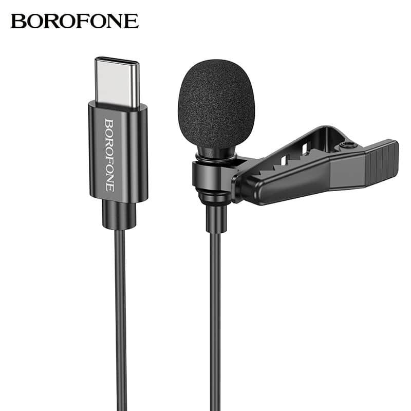 Borofone BFK11 Elegant Lavalier Clip On Microphone With USB Type C Connector