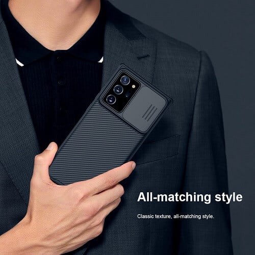 For Samsung Galaxy Note Case, Nillkin CamShield Series Slim Stylish Protective Case With Slide Camera Cover - Black