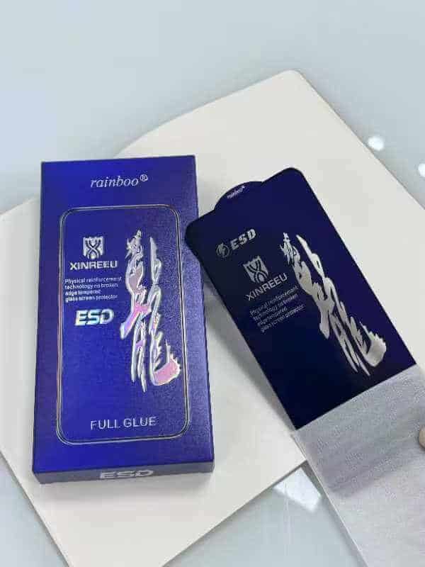 [ 10 PACK ] RAINBOO CLEAR Oppo Screen Protector Tempered Glass Film Guard ( Black Edge )