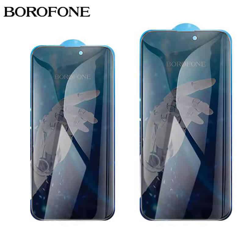 [1-10 Pack] Borofone Apple iPhone Screen Protector Tempered Glass Film Guard ( Privacy and Black Edge )