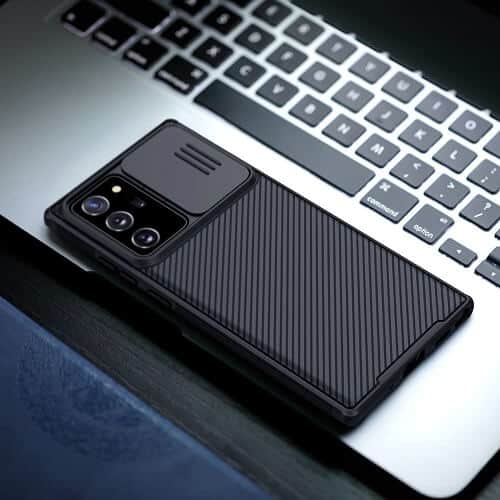 For Samsung Galaxy Note Case, Nillkin CamShield Series Slim Stylish Protective Case With Slide Camera Cover - Black