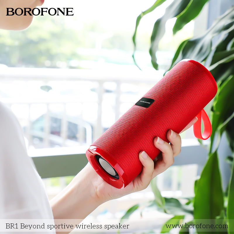 Borofone BR1 Beyond Sportive Waterproof iPX5 Bluetooth Wireless Speaker (Red)