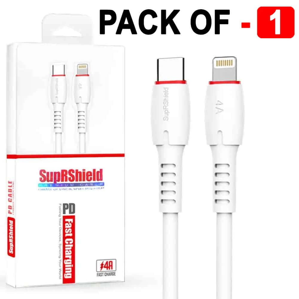 1X 10X 20X SupRShield PD 60W 4A USB Type C to Lightning Super Fast Charging Cable For Apple iPhone /iPad /AirPods Pro/iPod