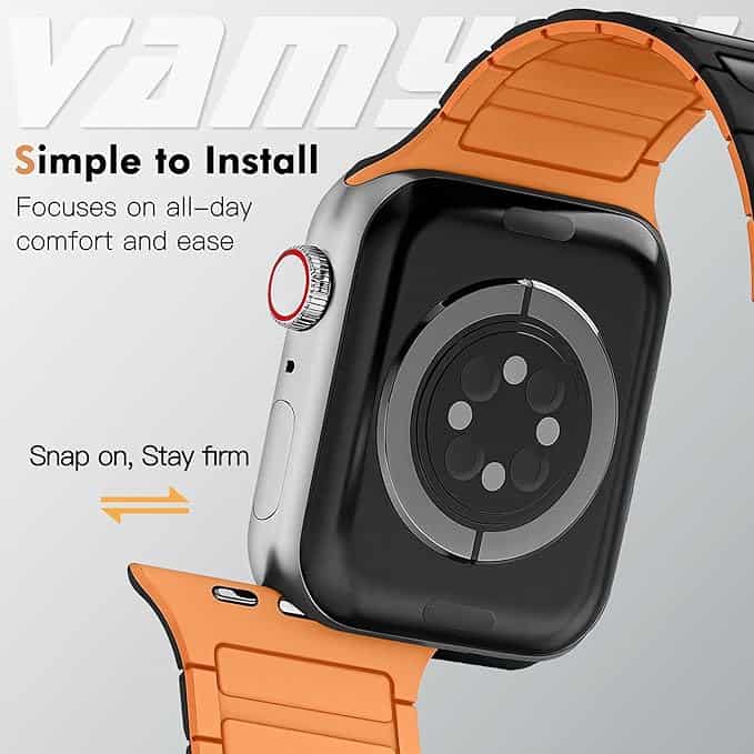 [ NEW ITEM ] Silicon Magnetic Wristband For Apple Watch Series 10 /9 /8 /7 /SE /6 /5 /4 /3 /2 /1 Ultra 2 Strap Replacement Wrist Band 38mm 40mm 41mm 42mm 44mm 45mm 46mm 49mm