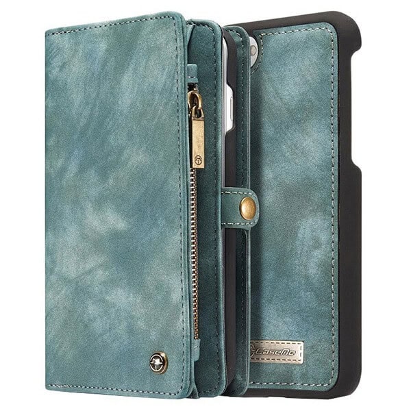 Apple iPhone 7 Plus /8 Plus Black Detachable Pouch Wallet Flip Case