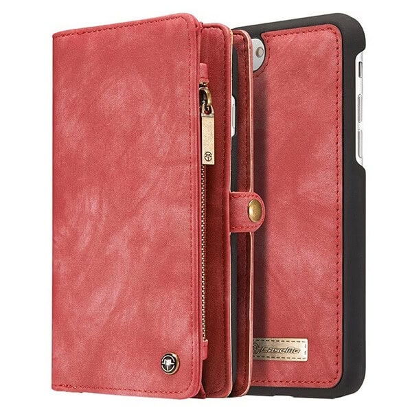 Apple iPhone 7 Plus /8 Plus Black Detachable Pouch Wallet Flip Case