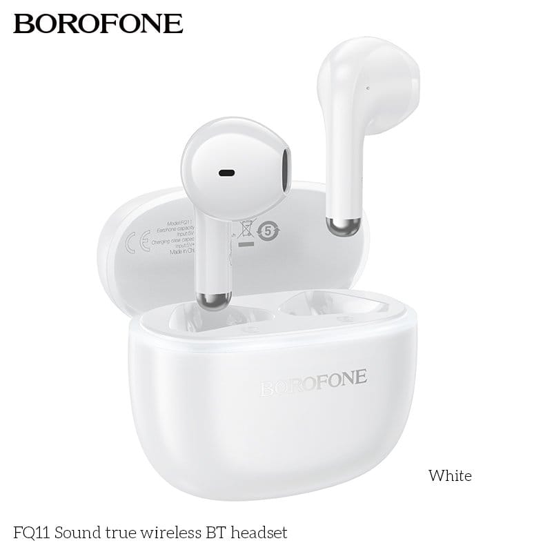 Borofone FQ11 TWS True Wireless BT 5.4 Bluetooth Sports Earbuds Headset For iPhone/Samsung/Moto/Nokia/Oppo