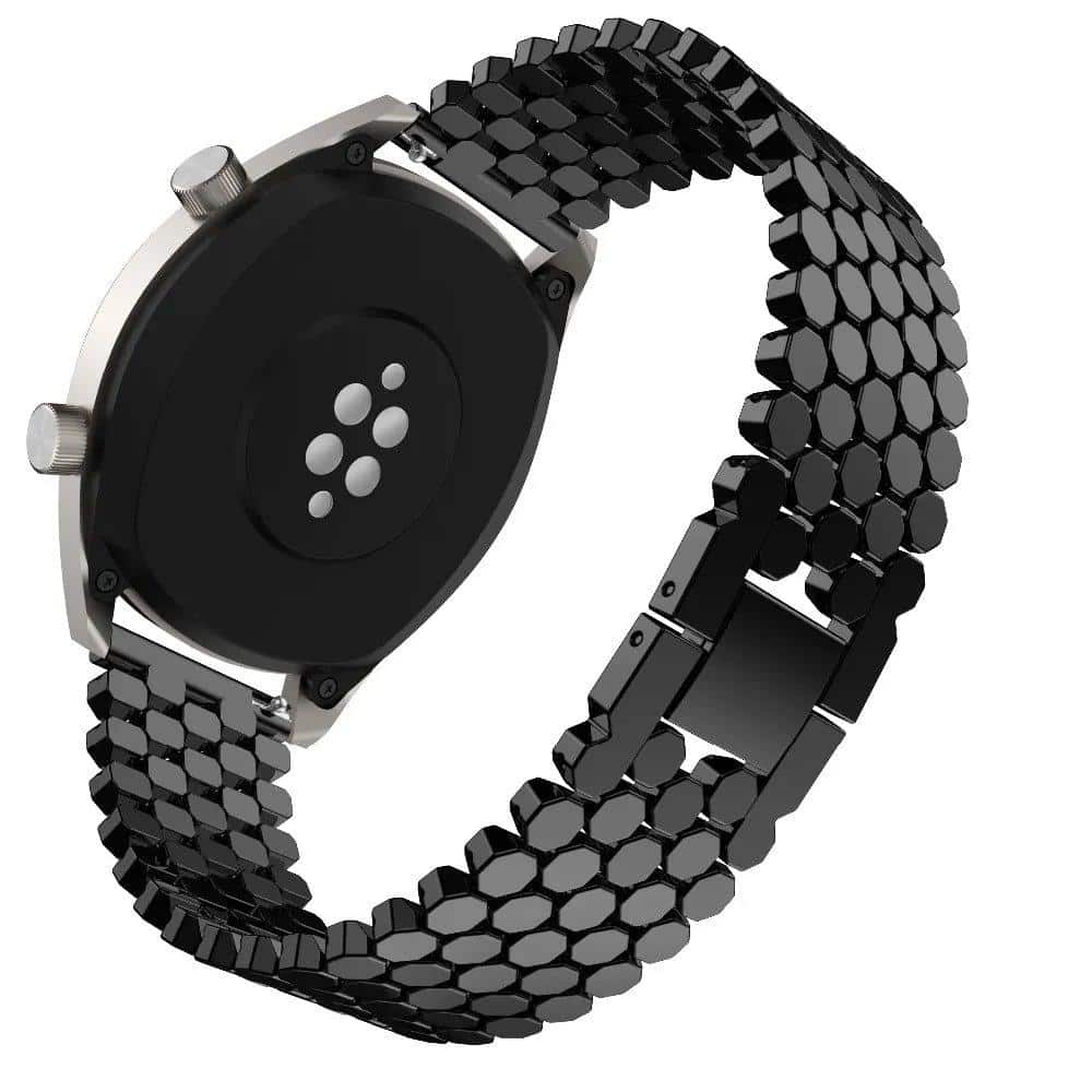 For Samsung Galaxy Watch 7 FE 6 5 4 Clasic Pro Active Gear 40/42/43/44/45/46/47mm Stainless Steel Fish Link Bracelet Strap Wristband