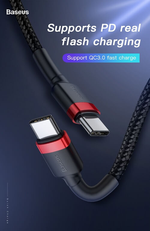 Baseus 2M PD USB C Type C Fast Charging Cable Cord For Samsung Google Laptop Mackbook Laptop & iPad Pro