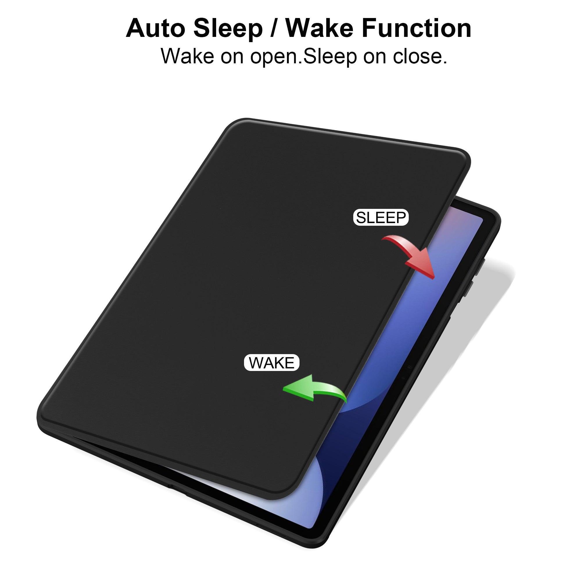 For Galaxy TAB S11 / S9 / S9 FE / S10FE / S10 Lite WITH PENCIL HOLDER Rotaing Folio Smart Leather Magnetic Stand Case Cover