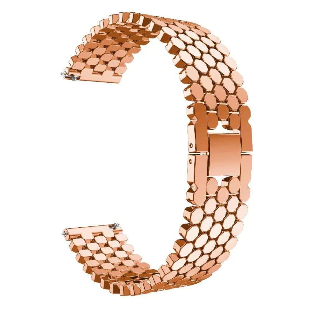 For Samsung Galaxy Watch 7 FE 6 5 4 Clasic Pro Active Gear 40/42/43/44/45/46/47mm Stainless Steel Fish Link Bracelet Strap Wristband