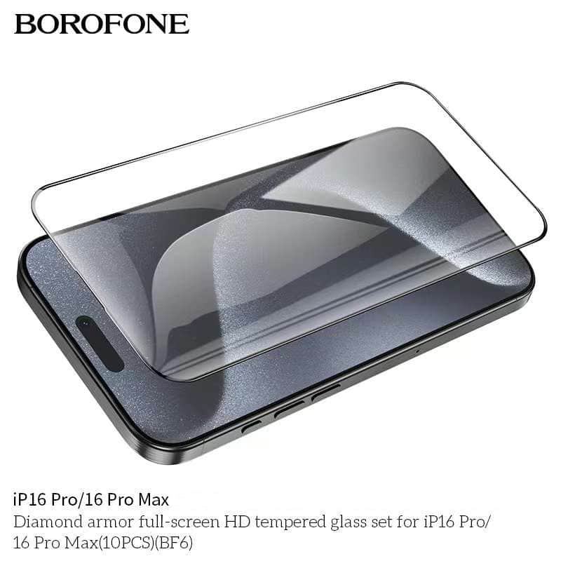 [1-10 Pack] Borofone Apple iPhone Screen Protector Tempered Glass Film Guard ( Privacy and Black Edge )