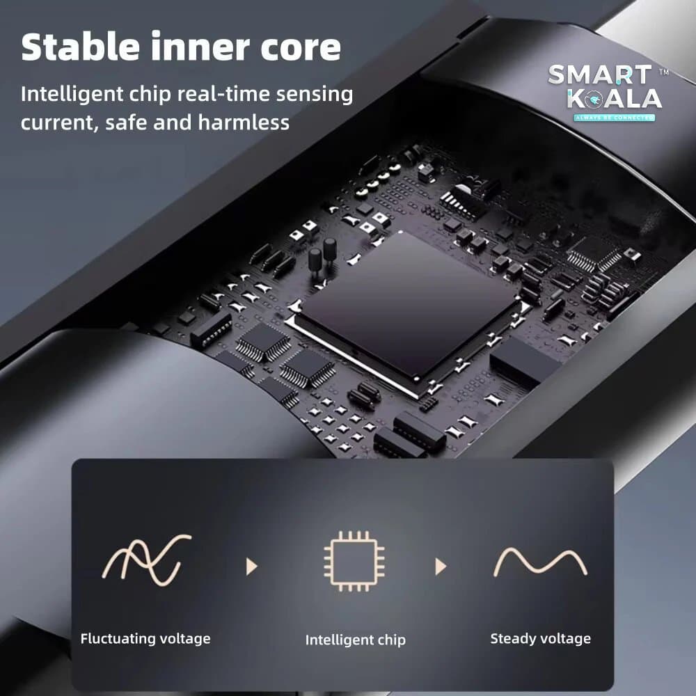 Smart Koala SK-C05 60W PD USB Type C to Type C Fast Charging Charger Braided With Digital Display Data Sync Cable Cord for iPhone iPad Samsung Galaxy Google Nokia Oppo