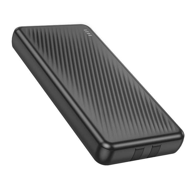 Borofone BJ57 10000mAh 22.5W+PD20W Fast Charging Charger Power bank With Type C & Lightning Cable (Black)
