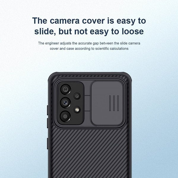 Nillkin Samsung Galaxy A23 4G Case, CamShield Series Slim Stylish Protective Case with Slide Camera Cover - Black