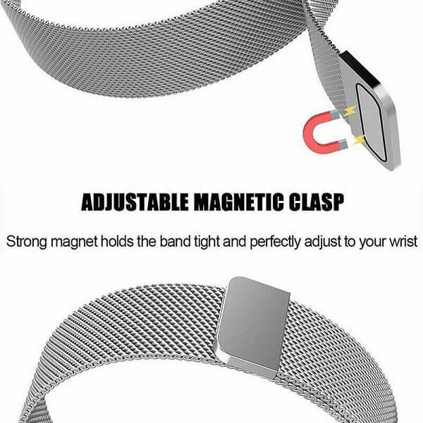 For Samsung Galaxy Watch 4 5 Pro  40 /42 /44 /45 /46mm Classic Replacement Wristband Adjustable Stainless Steel Milanese Wrist Band Strap For Women Men Unisex