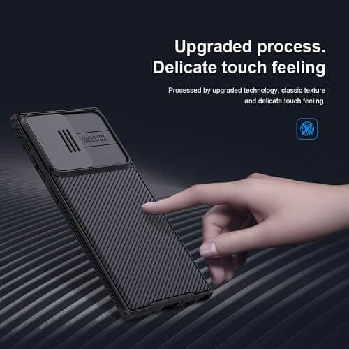 For Samsung Galaxy Note Case, Nillkin CamShield Series Slim Stylish Protective Case With Slide Camera Cover - Black