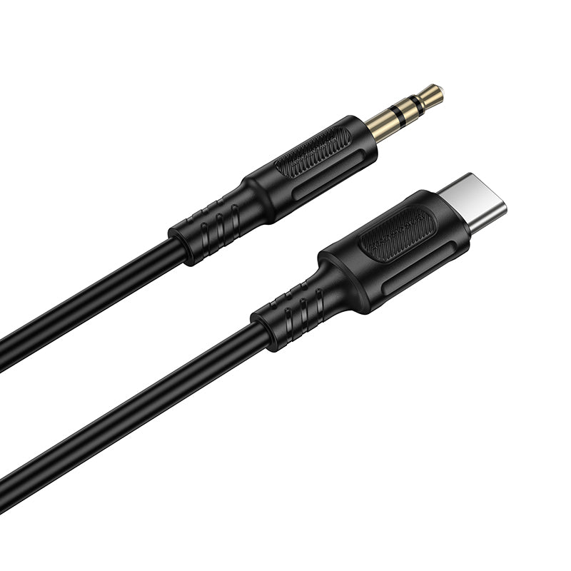 Borofone BL25B 1M USB-C to 3.5mm Hi-Fi Audio Converter Aux Cable, Type-C to 3.5mm Male Cord for Phones, Tablets, Car Stereo & Speakers