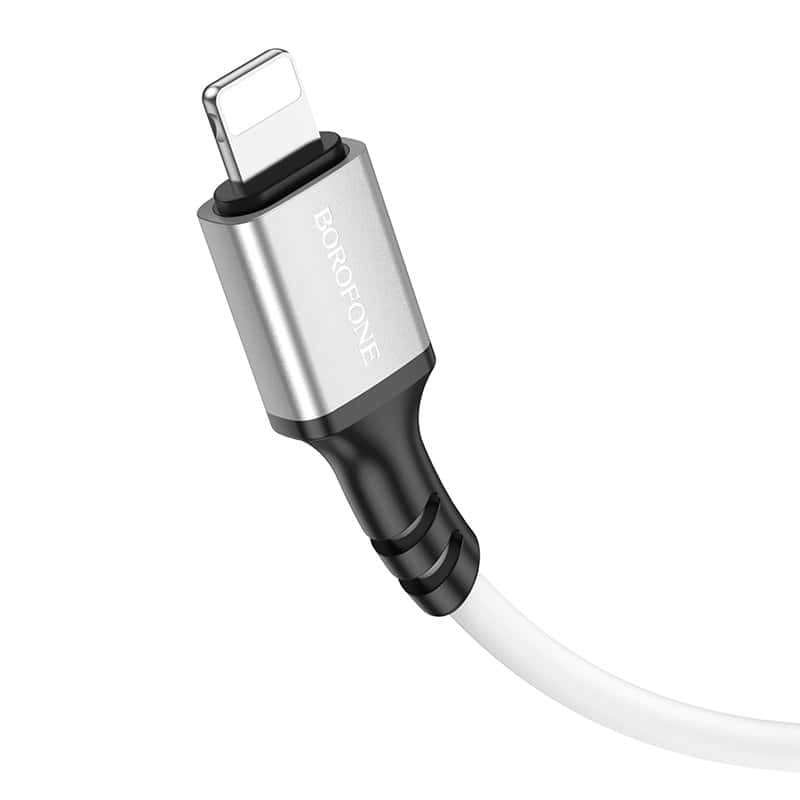 Borofone BX83 1M USB A to Lightning Silicone Fast Charging Charger Data Sync Cable Cord For iPhone/iPad