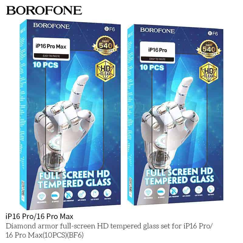 [1-10 Pack] Borofone Apple iPhone Screen Protector Tempered Glass Film Guard ( Privacy and Black Edge )