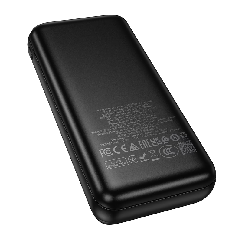 CCC (3C) Certified Borofone BJ90A 20000mAh Flight Safety Approved Portable Power Bank