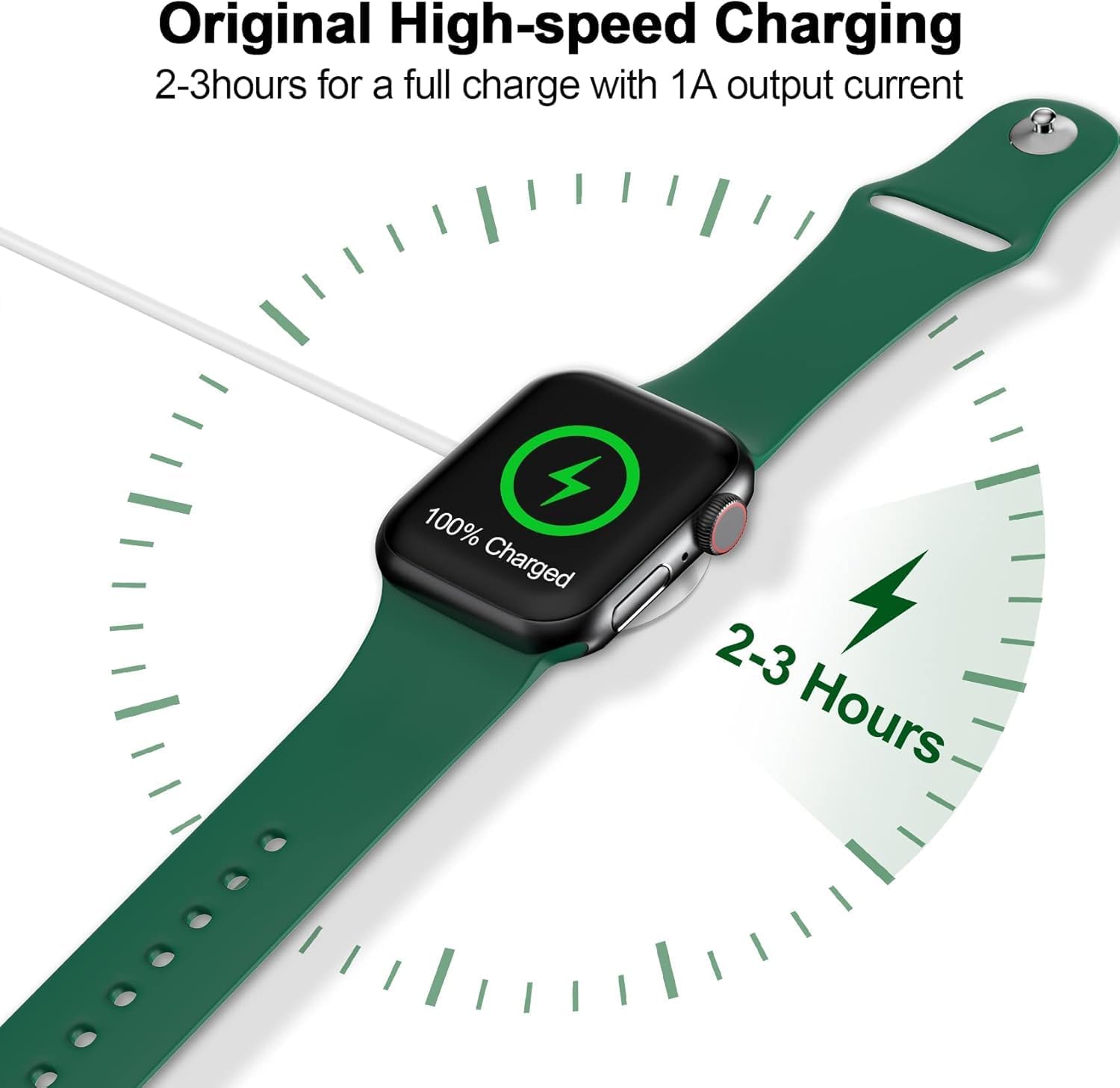 Magnetic USB Type C Apple Watch iWatch Fast Charging Charger Cable Cord (1m)
