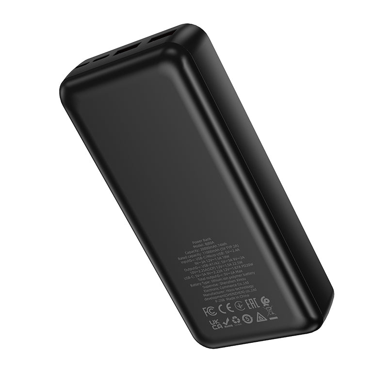 Borofone BJ80A 20000mAh 22.5W+PD20W 4 Ports USB A/USB C Portable Power Bank With LED Indicator