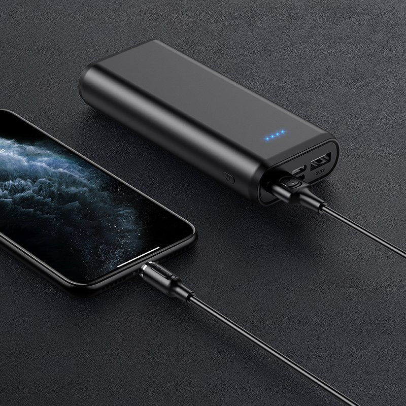 Borofone [BX41] 1M 2.4A USB A to Lightning Magnetic Charging Charger Cable Cord For iPhone - Black
