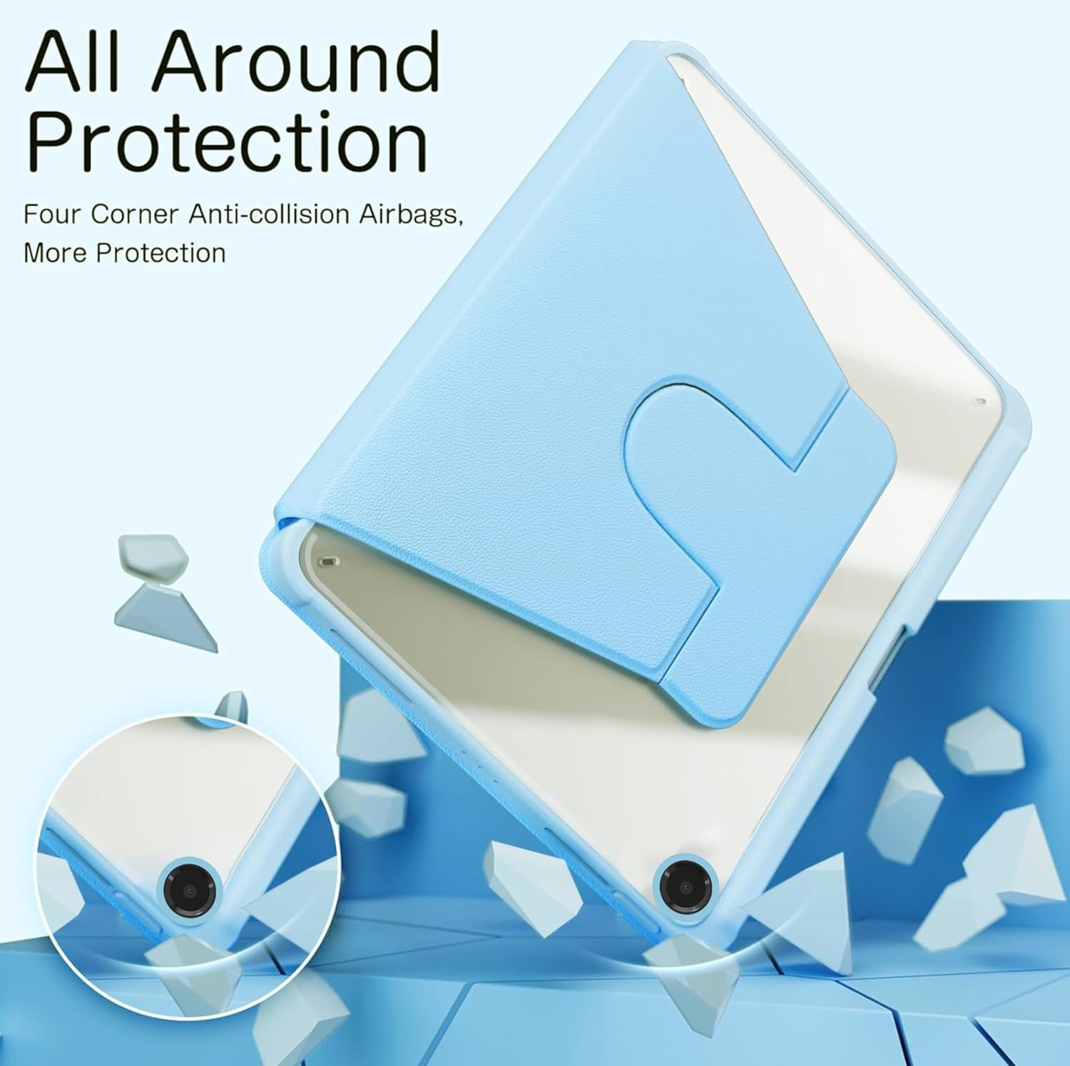 WITH PENCIL HOLDER Rotaing Folio Smart Leather Magnetic Stand Case Cover For Samsung Galaxy Tab A11 A9+ Plus