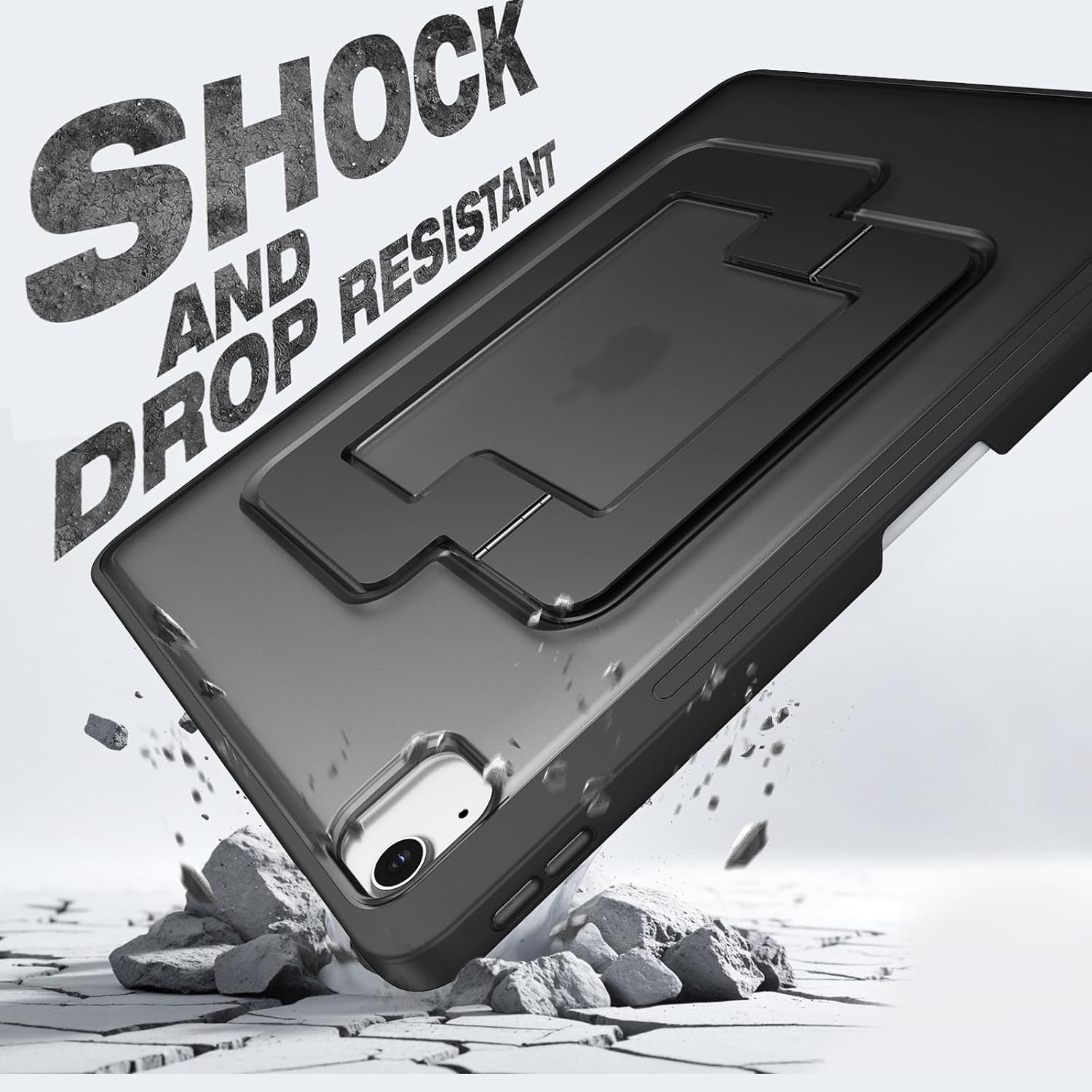 Apple iPad All Models Hybrid Fancy Heavy Duty Shockproof Kickstand Rotating Case Cover