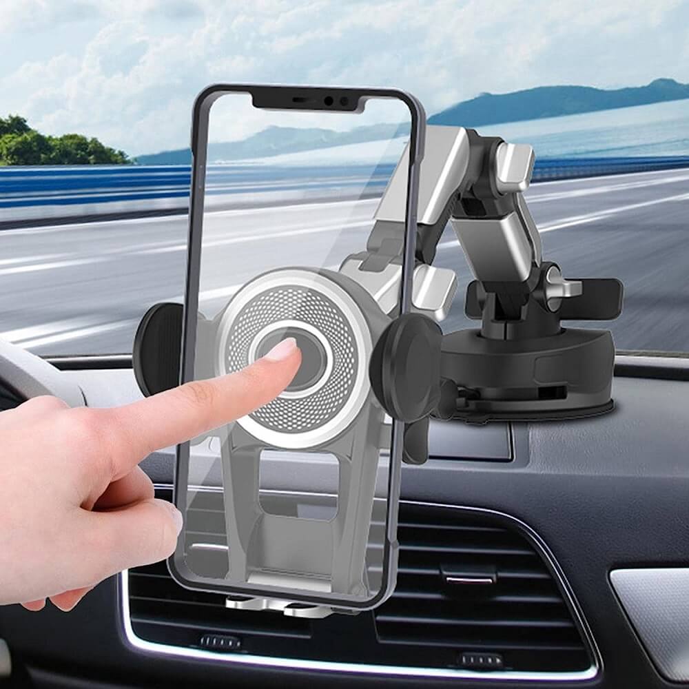 Long Arm For Truck Car Telescopic Rotating Windshield Mobile Phone Mount Holder