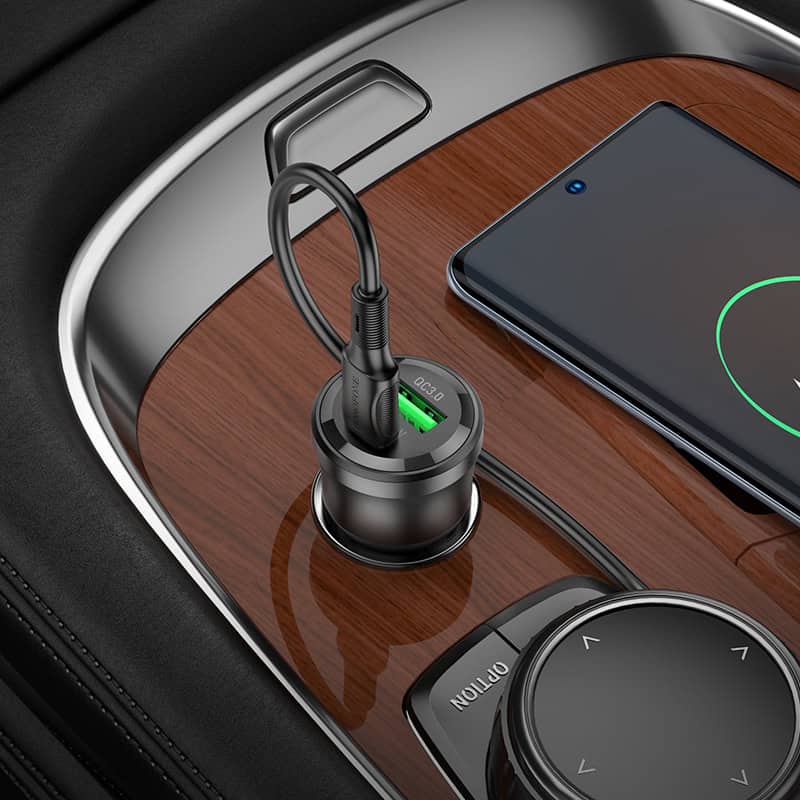 Borofone BZ25 38W PD20W PD USB Type C + QC3.0 USB A Fast Charging Quick Charger Car Charger Socket Adapter