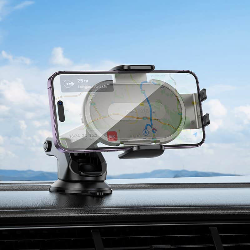 Borofone BH134 Windshield /Dashboard Push Type Car Mount Mobile Phone Holder for 4.5