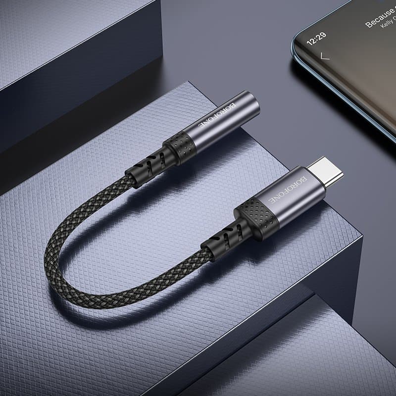Borofone BV24 USB Type C Male to 3.5mm Digital Audio Converter Cable Adapter