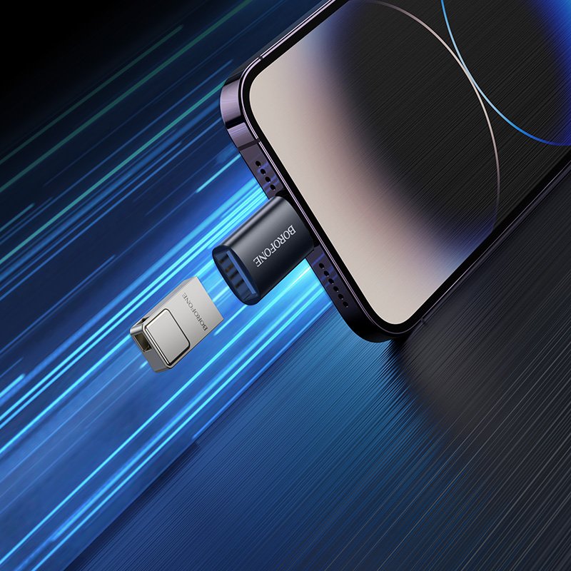 Borofone BV26 Lightning Male to USB A Female USB 2.0 Adapter Converter