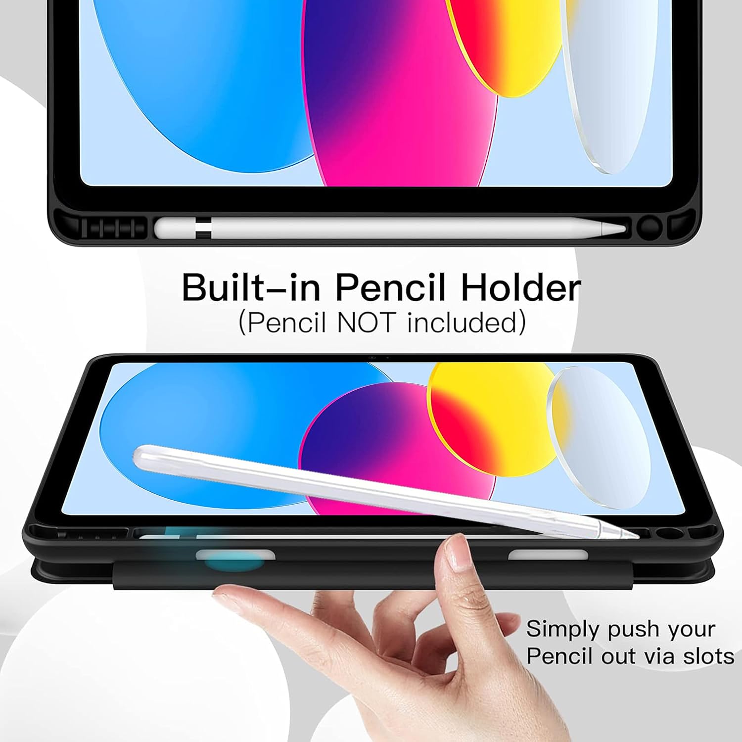 WITH PENCIL HOLDER Rotaing Folio Smart Leather Magnetic Stand Case Cover For Apple iPad 10th Gen / 11th Gen (A16) 2025