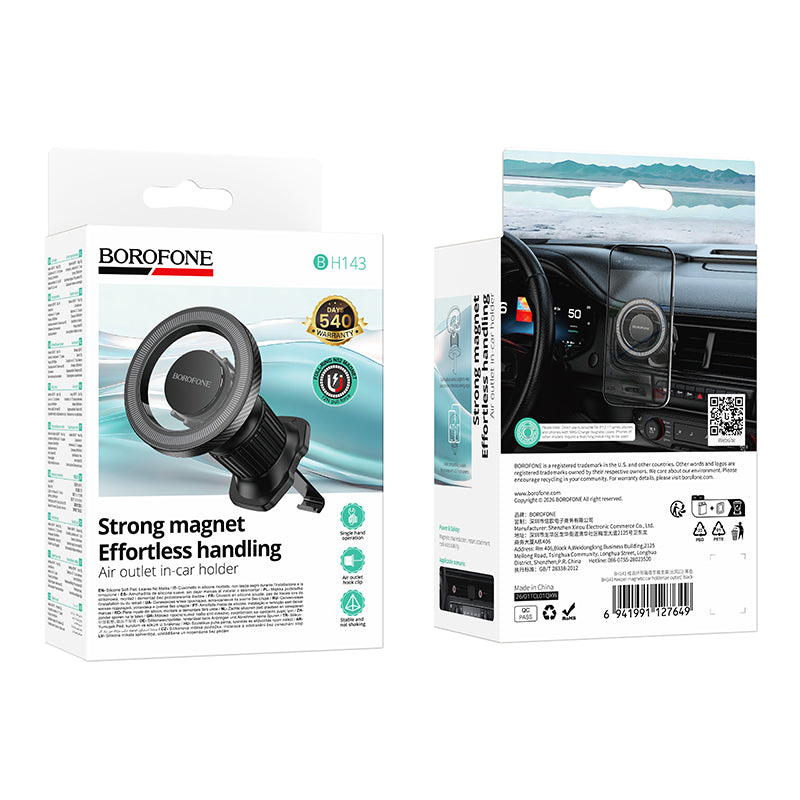 BOROFONE BH143 MagSafe Magnetic Air vent Car Mount Mobile Phone Holder for iPhone & Smartphones ( Universal Compatibility)