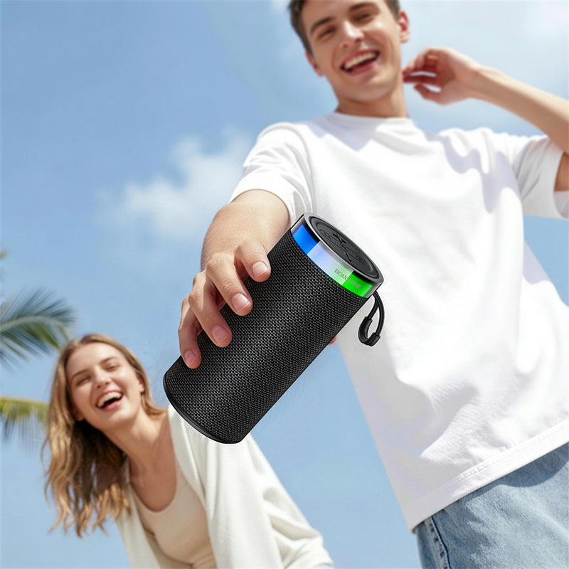 Borofone BR105 Bluetooth Portable Speaker RGB Colorful Light Portable 10W TWS Stereo Sound