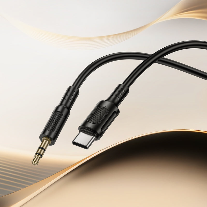 Borofone BL25B 1M USB-C to 3.5mm Hi-Fi Audio Converter Aux Cable, Type-C to 3.5mm Male Cord for Phones, Tablets, Car Stereo & Speakers