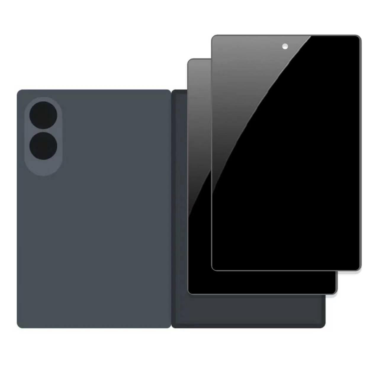 [1 Pack ] Privacy Tempered Glass Screen Protector for Galaxy Z Fold Series [ Front Screen Only ]