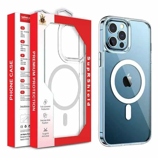For Apple iPhone 15/16/17 Pro Max Plus Air MagSafe Magnetic Case with HaloLock Shockproof Protective Electroplating Clear Cover
